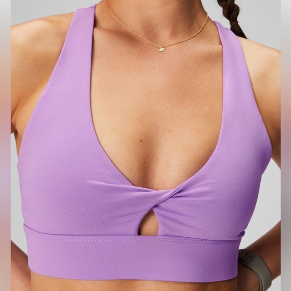 Fabletics Other - Fabletics Oasis Twist Sports Bra Purple Size S with padding